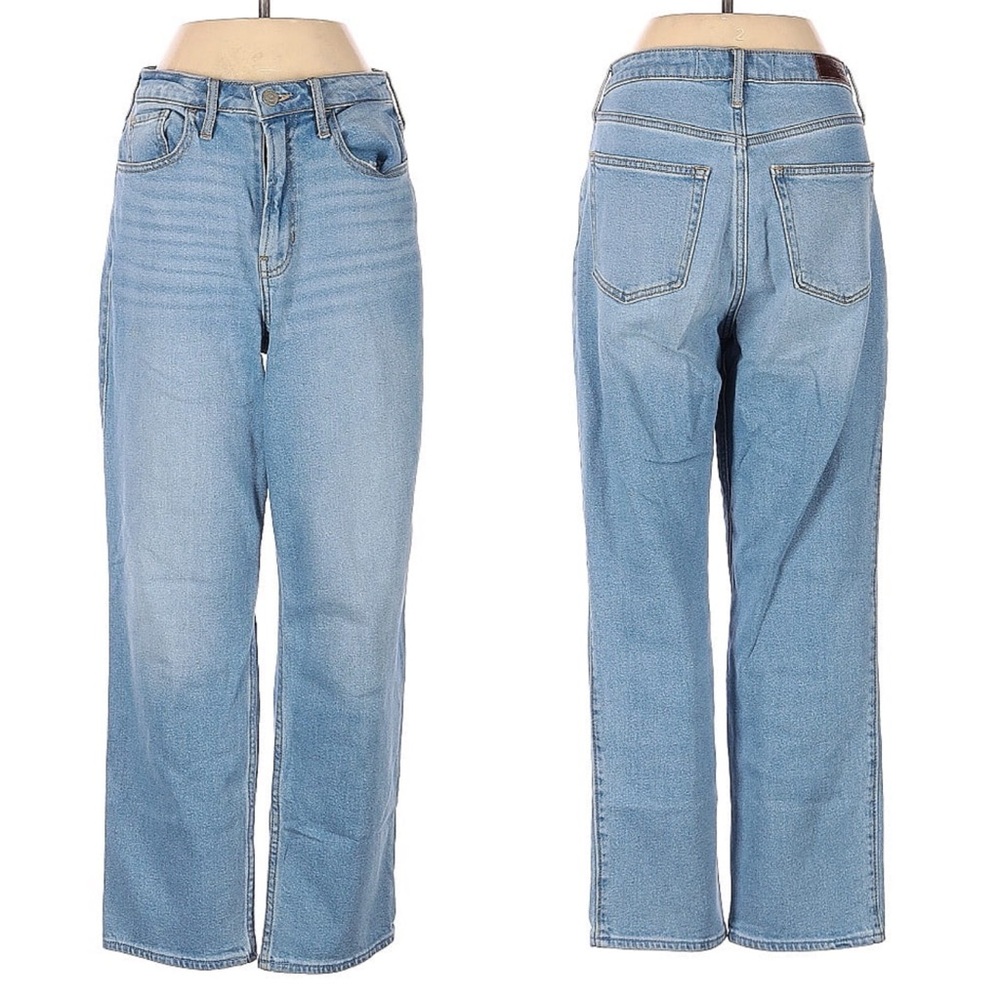 Hollister Womens Jeans Size 3 Blue Ultra High-Rise Vintage Straight Denim